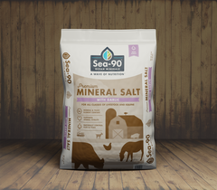 Bag of Sea-90 Premium Mineral Salt Garlic.